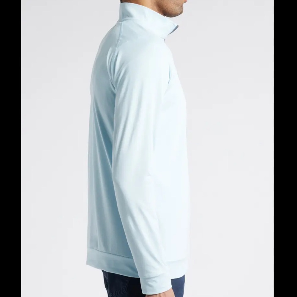 Swannies Golf Light Blue 1/4 Zip Golf Pullover Men's Size M